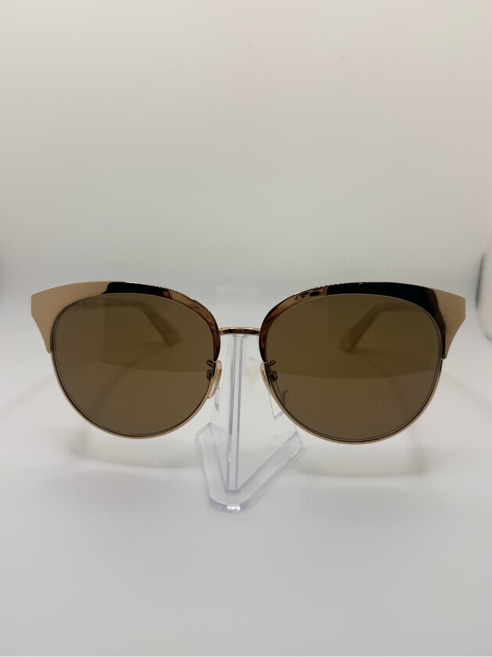Gucci GG0246SA 003 Gold Brown Sunglasses 57mm with Original Case - Picture 2 of 6